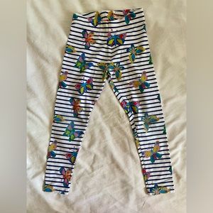 Boden Girls Butterfly Stripe Legging Pants 7-8y